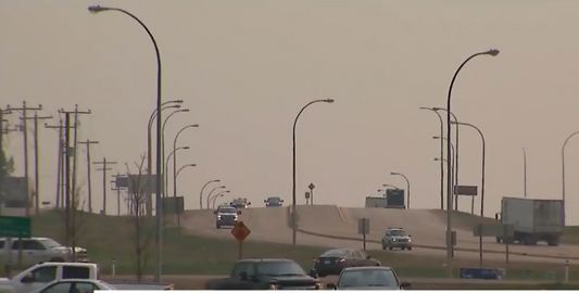 Wildfire smoke in Alberta