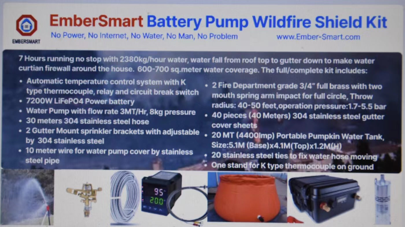 EmberSmart Battery Pump Wildfire Field Kit