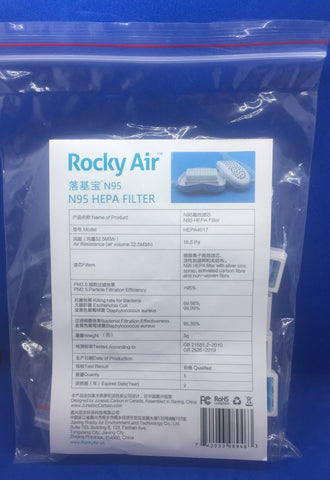5  HEPA H11 Filters Package for Nose Mask (Model: MB-HEPA4017)