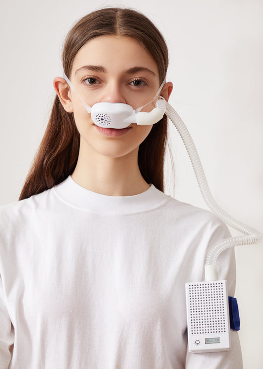 Portable HEPA Air Purifier with nasal mask for  wirefire smoke, pollen allergy, lung cancer, and more